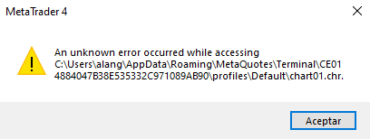 Error while trying to open a currency pair