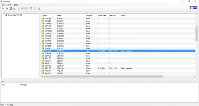 The data imports I have done to MT4