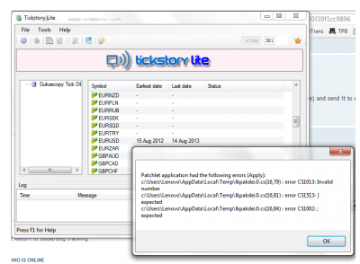 The similar error with member above